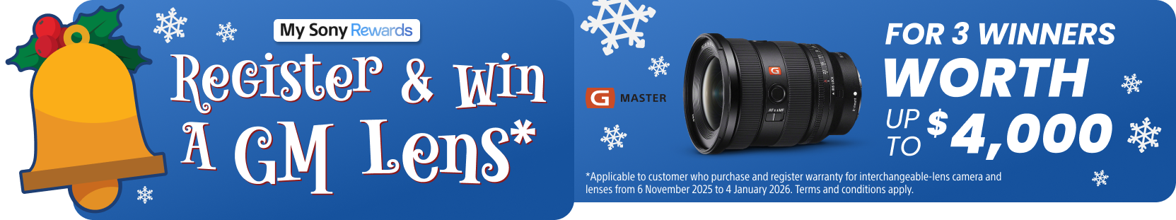 Register & Win GM Lens tnc